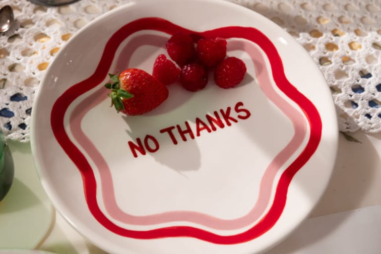 no thanks plate