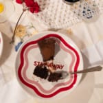 stay away dessert plate