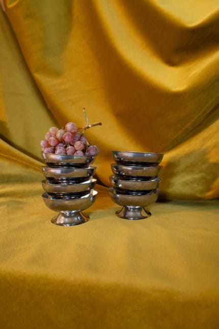 vintage french dessert coupes