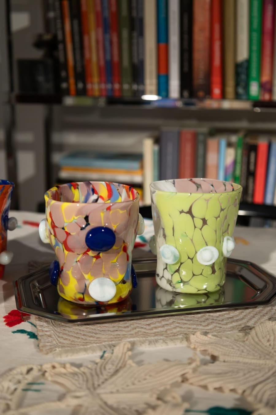 surrealist murano glasses set