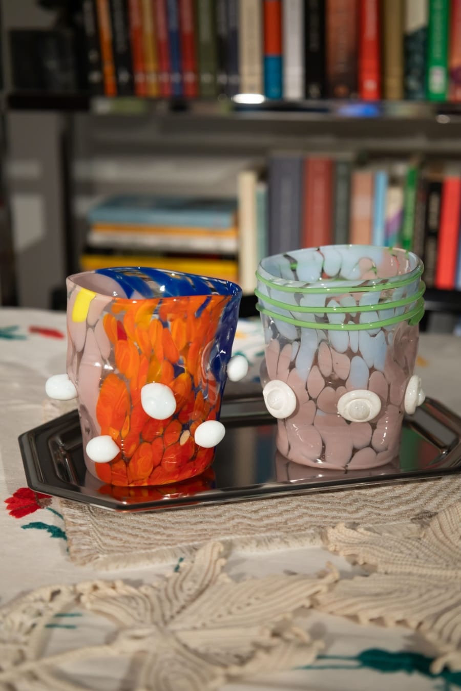 surrealist murano glasses set