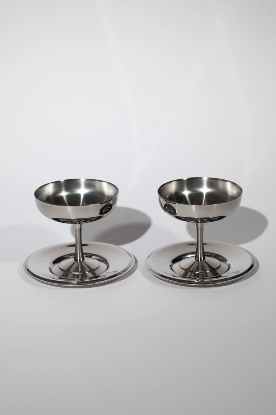 Italian dessert coupe & plate set