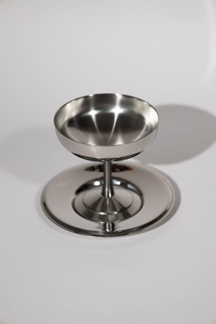 Italian dessert coupe & plate set