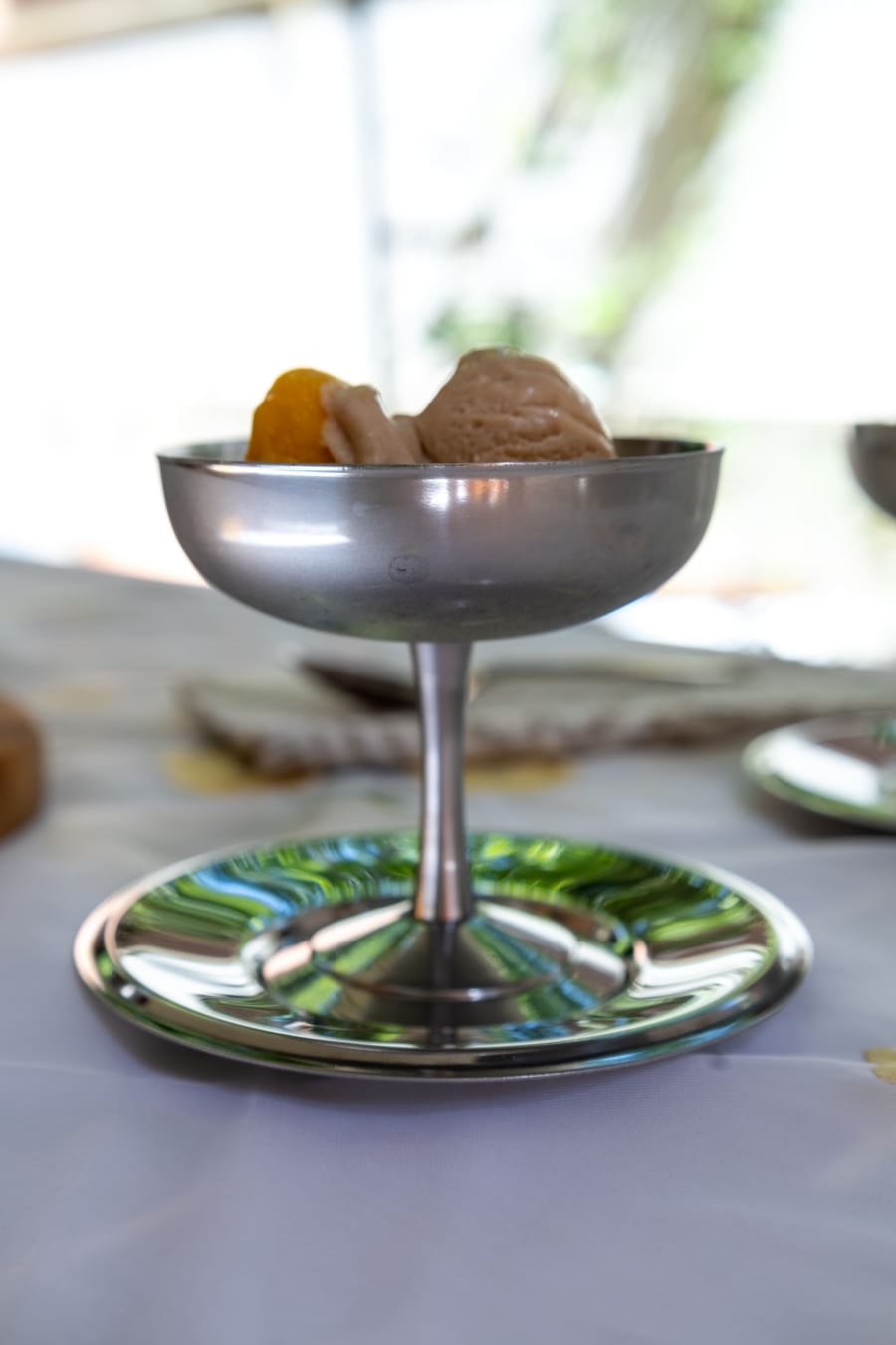 Italian dessert coupe & plate set